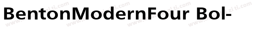 BentonModernFour Bol字体转换
